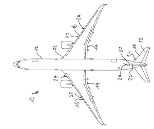 Patent sketch: aircraft deicing system