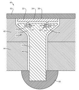 Patent sketch: Rivet
